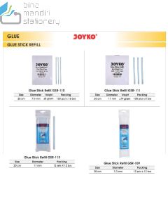 Contoh Joyko GSR-109 | GSR-109 | GSR-109 | GSR-110 | GSR-111 | GSR-113 Isi Lem Tembak / Glue Stick Reffil merek Joyko