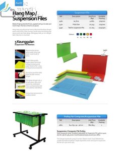 Gambar Plastik folder multiholes untuk aneka ring binder Bantex 3470 Suspension File F4 merek Bantex