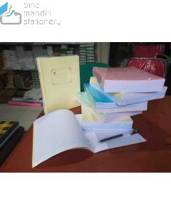 Gambar Atk Buku Tulis Cover Polos Warna Kotak Besar - kotak sedang - kotak kecil matematika - garis 3 - garis 5 Bintang Obor Beli di Toko Bina Mandiri Stationery harga murah semua peralatan sekolah lengkap