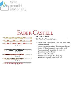 Contoh Faber-Castell Pencil Motif Lady Bug (118367) Pensil Kayu kumbang merek Faber Castell