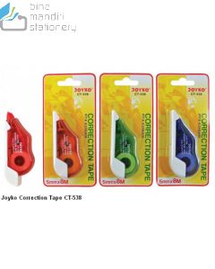 Contoh Joyko Correction Tape CT-538 Pita Koreksi Tipex Roll Penghapus Tulisan merek Joyko