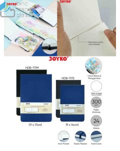 Contoh Joyko Hand Book HDB-717S (Black,Blue) Buku Tulis Catatan Sketsa merek Joyko