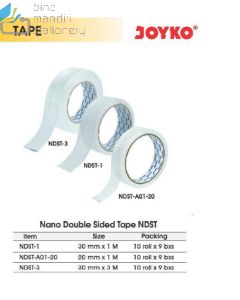 Foto Joyko Nano Double Sided Tape NDST-1 Selotip Dua Sisi merek Joyko