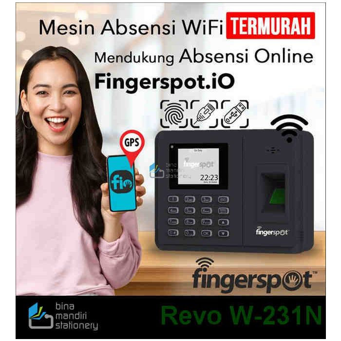 mesin absensi sidik jari karyawan kantor siswa sekolah Mesin ...