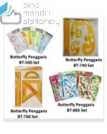 Contoh Penggaris Set Lengkap merk Butterfly